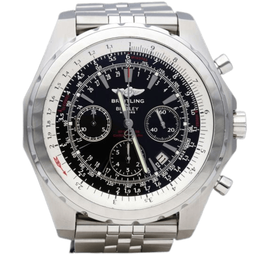 Montre Breitling Bentley Motors T - Montre chronographe GMT en acier 58 Facettes MT47250