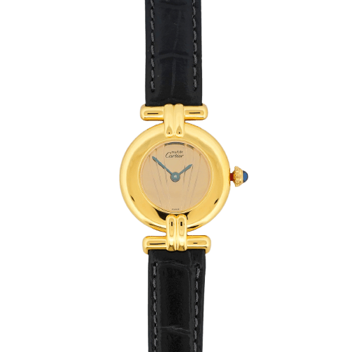 Montre Cartier Must Colisée - Montre en vermeil cadran Art déco 58 Facettes 549