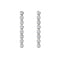 Boucles d'oreilles Disco - Boucles d'oreilles tennis en or blanc 18 carats et diamants 58 Facettes GER1022WG