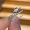 53 AITCHES Teide - Bague en or blanc et diamants 58 Facettes GBR1063WG
