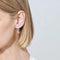 Boucles d'oreilles en or blanc 18K, diamants jaunes et diamants 58 Facettes GER1345WG