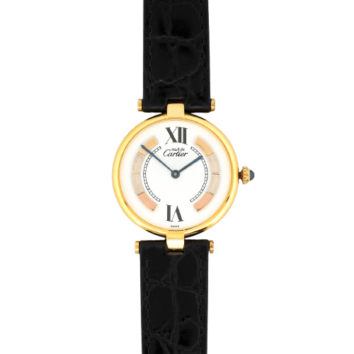 Cartier Must Vendôme - Montre LM en vermeil, cadran Trinity ivoire 58 Facettes 550