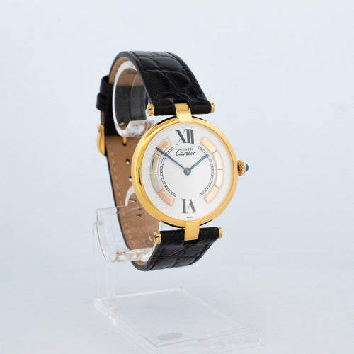 Cartier Must Vendôme - Montre LM en vermeil, cadran Trinity ivoire 58 Facettes 550