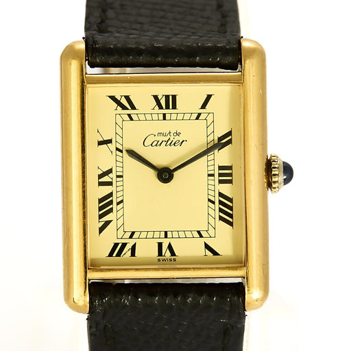 Cartier Tank Must - Montre en argent plaqué or 58 Facettes A1208