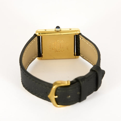 Montre Cartier Tank Must - Montre en argent plaqué or 58 Facettes A1208