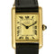 Montre Cartier Tank Must - Montre en argent plaqué or, cadran crème 58 Facettes A1207