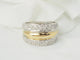 52 Bague triple jonc en or bicolore et diamants 58 Facettes 33502