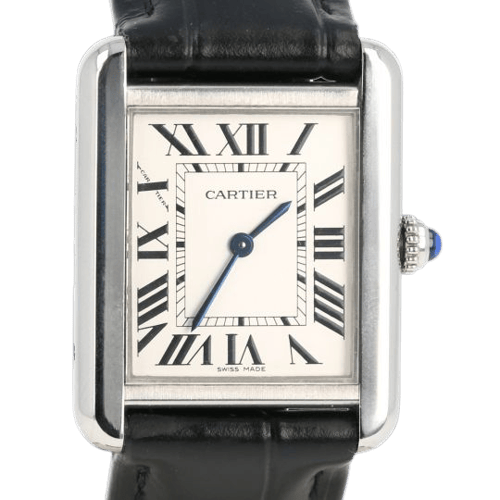 Cartier Tank Solo - Montre quartz bracelet cuir