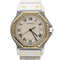 Cartier Santos - Montre ronde octogonale en or jaune et acier