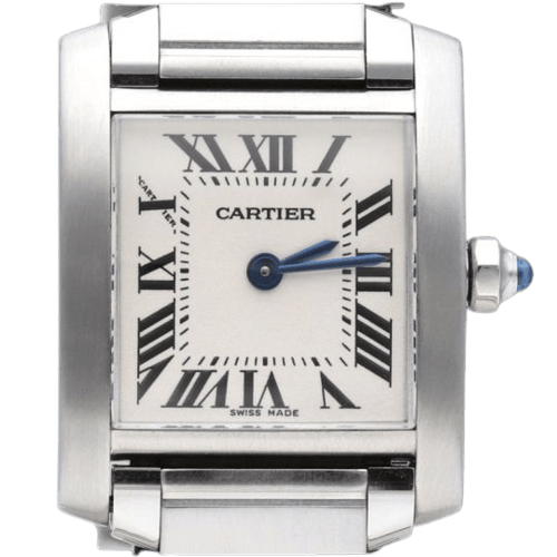 Montre Cartier Tank Française - Montre en acier 58 Facettes MT47328