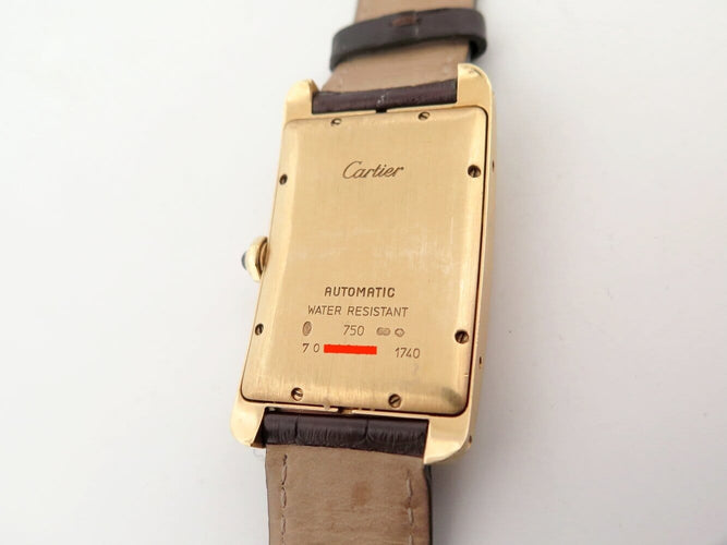 Cartier Tank Américaine - Montre GM en or jaune 18k 58 Facettes 275971