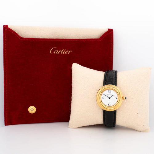 Montre Cartier Must Trinity - Montre 27 mm en vermeil cadran ivoire 58 Facettes 556