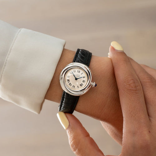 Cartier Must Trinity - Montre en argent à cadran romain argenté 58 Facettes 557