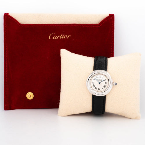 Cartier Must Trinity - Montre en argent à cadran romain argenté 58 Facettes 557
