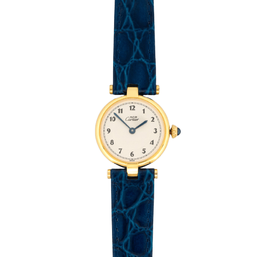 Cartier Must Vendôme - Montre SM en vermeil cadran ivoire Breguet 58 Facettes 558