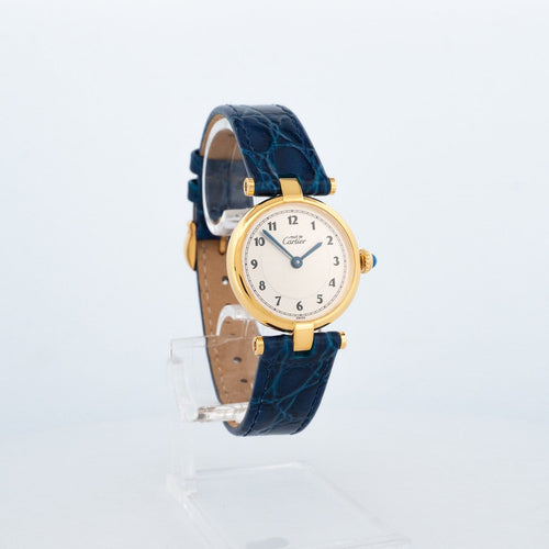 Cartier Must Vendôme - Montre SM en vermeil cadran ivoire Breguet 58 Facettes 558
