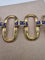 Bracelet vintage boucle en or jaune 18 ct et émail bleu 58 Facettes CV-085