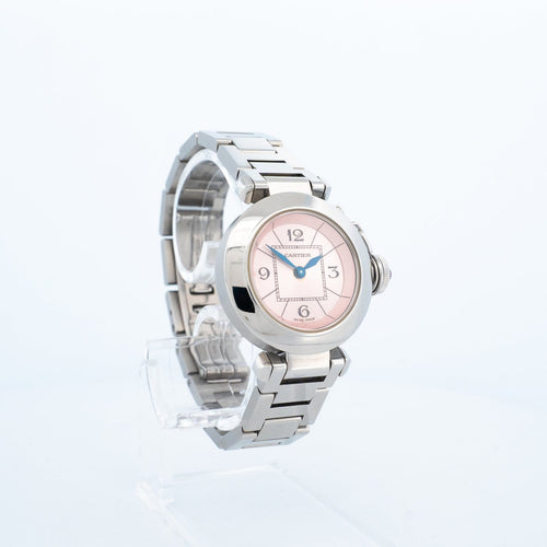 Montre Cartier Pasha - Montre SM en acier cadran rose arabe 58 Facettes 544