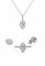 Parure - Bague, collier et boucles d'oreilles en or blanc et diamants 58 Facettes 90995-96-97-ac13127