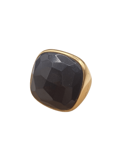 Pomellato Victoria - Bague en or rose et onyx
