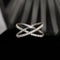 53 One of A Kind - Bague croix en or blanc et diamants 58 Facettes GBR1041WG