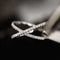 53 One of A Kind - Bague croix en or blanc et diamants 58 Facettes GBR1041WG