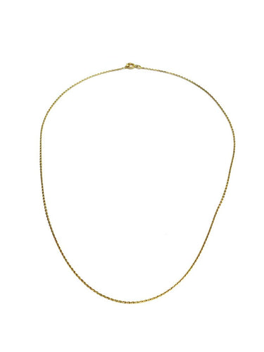 Collier Chaîne maille forçat en or jaune 18 carats 58 Facettes 1794571