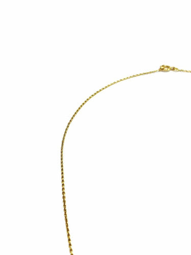 Collier Chaîne maille forçat en or jaune 18 carats 58 Facettes 1794571