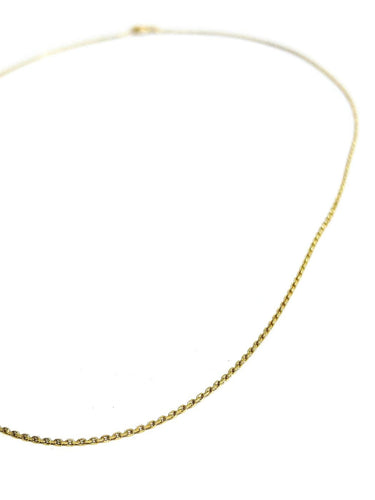 Collier Chaîne maille forçat en or jaune 18 carats 58 Facettes 1794571
