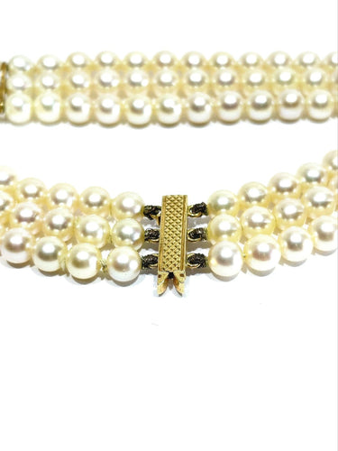 Bracelet en or jaune 18 carats et perles de culture 58 Facettes 1794592