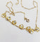 Collier Art déco en or jaune et blanc 18k à palmettes 58 Facettes A07564