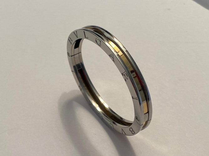 Bvlgari Bzero1 - Bracelet en acier et or jaune 58 Facettes AZ-PG-262170