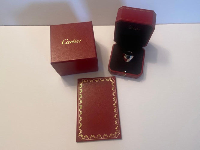 66 Cartier Santos Dumont - Bague homme en or blanc 58 Facettes AZ-PG-261235