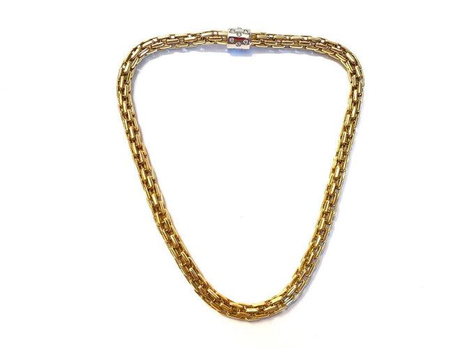 Pomellato - Parure collier et bracelet en or jaune, or blanc et diamants 58 Facettes Z-PG-263040