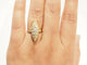 55.5 Bague marquise en or jaune et diamants 58 Facettes 33721
