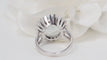 58 Bague vintage en or blanc et aigue-marine 58 Facettes 32325