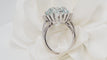 58 Bague vintage en or blanc et aigue-marine 58 Facettes 32325