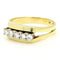 55 Bague rivière en or jaune 14k et diamants 58 Facettes 739BA26D3083404BAB085A134391534F
