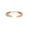 Bague Bague griffe ouverte pavée de diamants en or rose 14 carats 58 Facettes G14197