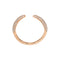 Bague Bague griffe ouverte pavée de diamants en or rose 14 carats 58 Facettes G14197