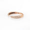 Bague Bague griffe ouverte pavée de diamants en or rose 14 carats 58 Facettes G14197