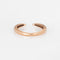 Bague Bague griffe ouverte pavée de diamants en or rose 14 carats 58 Facettes G14197
