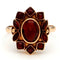 53 Bague cluster vintage en or 14 carats et grenats 58 Facettes 34A4CD3F195D43198092CF226798D009