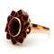 53 Bague cluster vintage en or 14 carats et grenats 58 Facettes 34A4CD3F195D43198092CF226798D009
