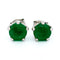 Boucles d'oreilles Boucles d’oreilles puces en platine avec émeraudes de 2,76 ct 58 Facettes C6BDB1AFF185464FAE3658D3AAC06801