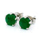 Boucles d'oreilles Boucles d’oreilles puces en platine avec émeraudes de 2,76 ct 58 Facettes C6BDB1AFF185464FAE3658D3AAC06801