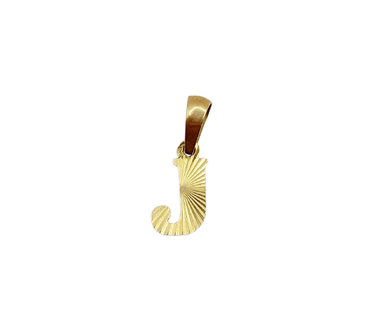 Pendentif Pendentif vintage lettre J en or 18k 58 Facettes A07572