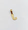 Pendentif vintage lettre J en or 18k 58 Facettes A07572