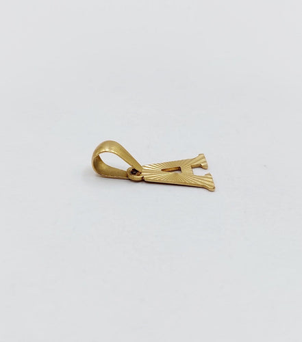Pendentif lettre A vintage en or 18k 58 Facettes A07573