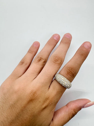 55 Bague en or jaune 18K et diamants 2,06 ct 58 Facettes 2129